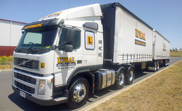 Multi Combination truck licence training vehical at Ideal Driving School